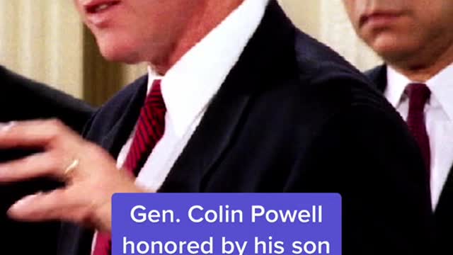Gen. Colin Powellhonored by his son