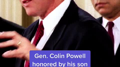 Gen. Colin Powellhonored by his son