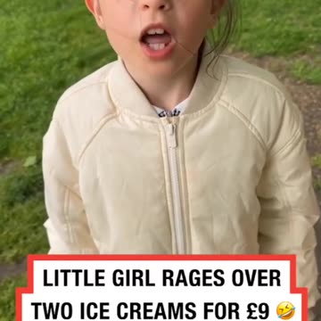 Angry Girl About The Cost Of Ice Cream
