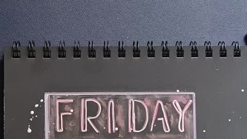 E vineeeeri! Friday night neon style calligraphy