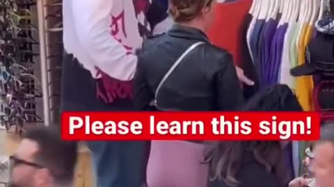 A special hand sign of help...