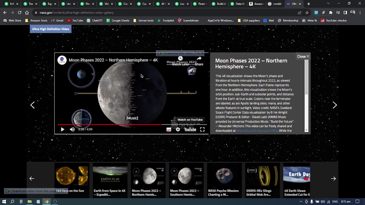 How to download videos from nasa website