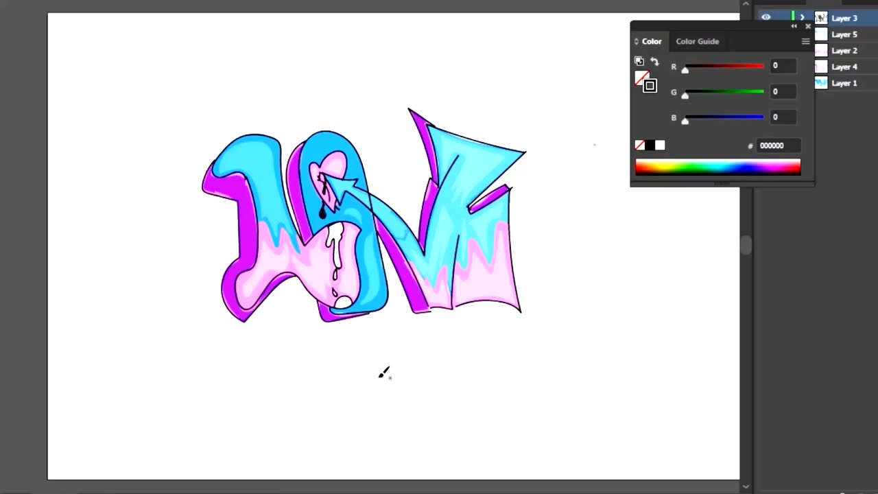 How to Draw Graffiti"Love 2023