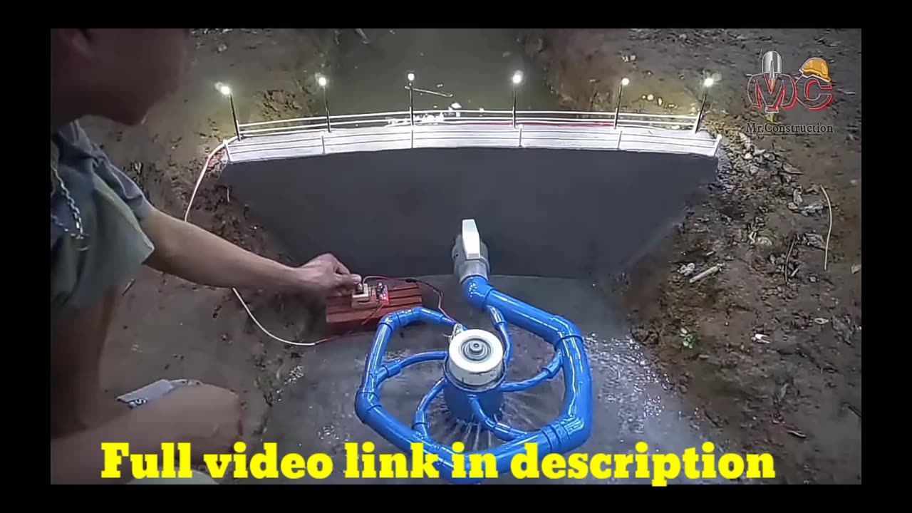 make a water turbine for generating electricity