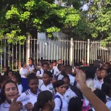 Protesta en la Institución José María Córdoba de Pasacaballos