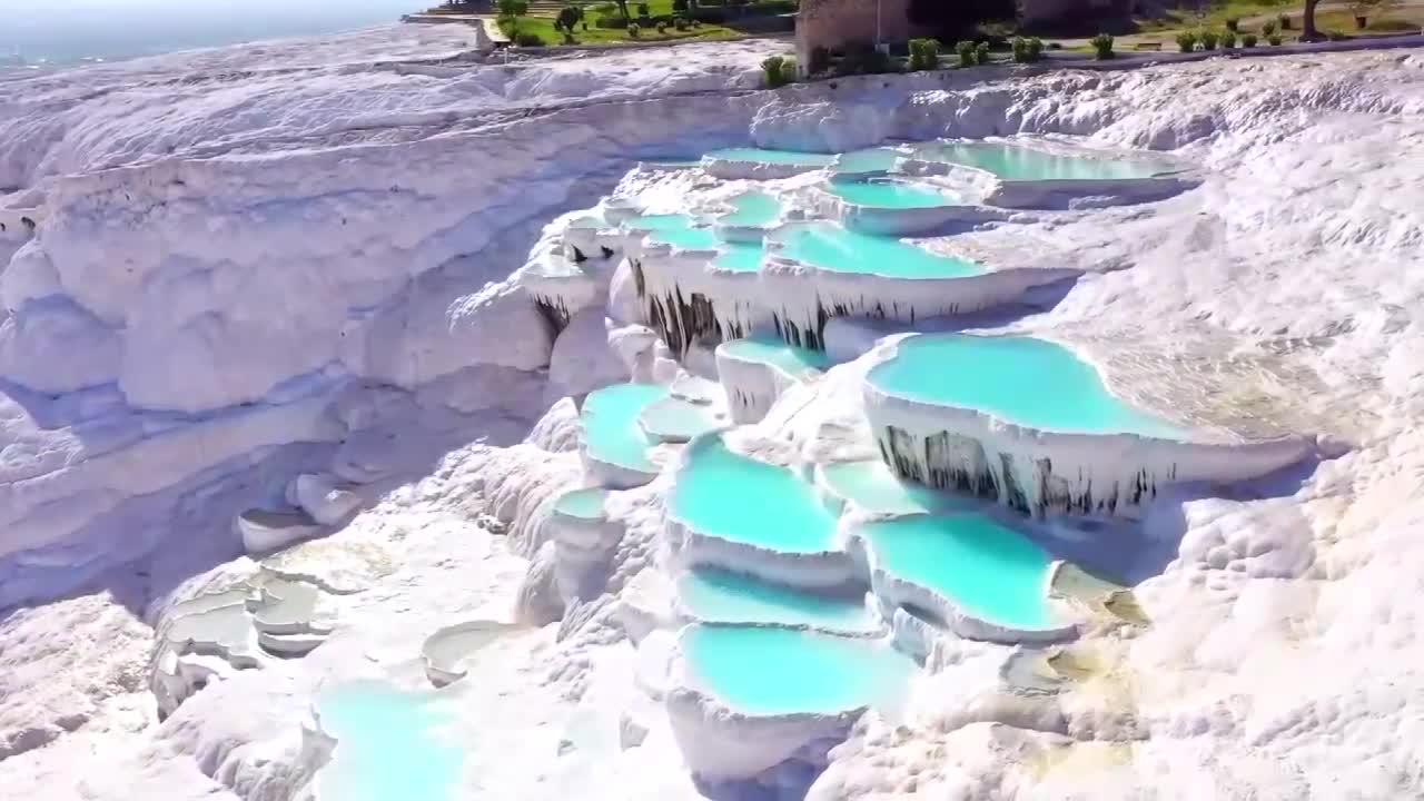 Flowing water, ice and snow melting, peace and tranquility