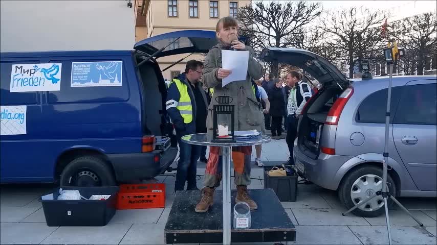 60. MAHNWACHE - BAUTZEN, 28 03 2022 - Anfahrt, Eröffnung, Andaсht KATRIN