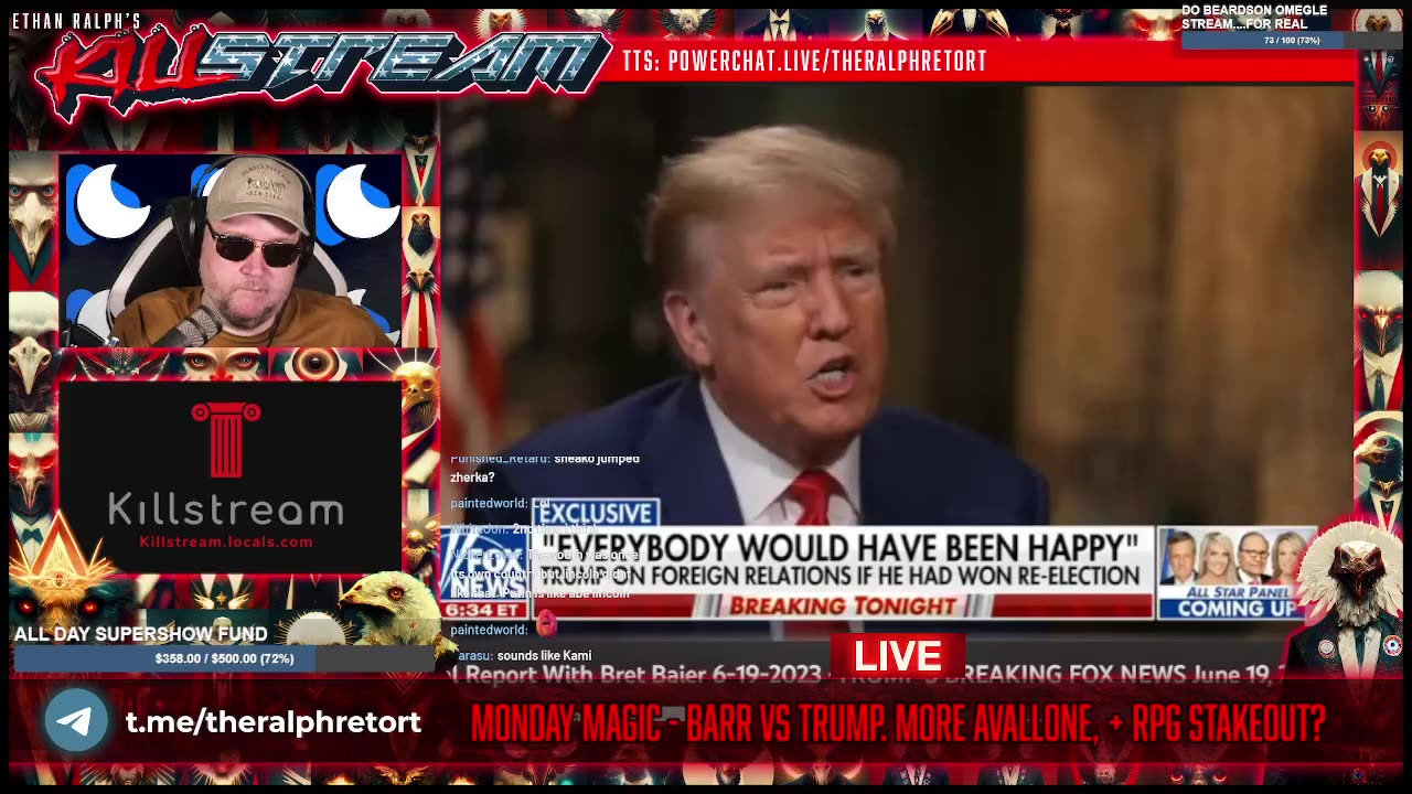 KILLSTREAM: MONDAY MAGIC - BARR vs TRUMP. MORE AVALLONE, + RPG STAKEOUT?