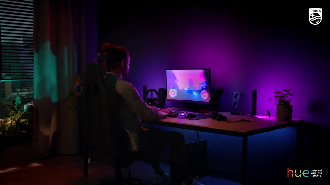 Philips Hue Play Gradient Lightstrip für einen Monitor