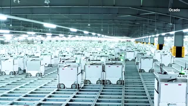 Ocado's robots supply groceries to Londoners