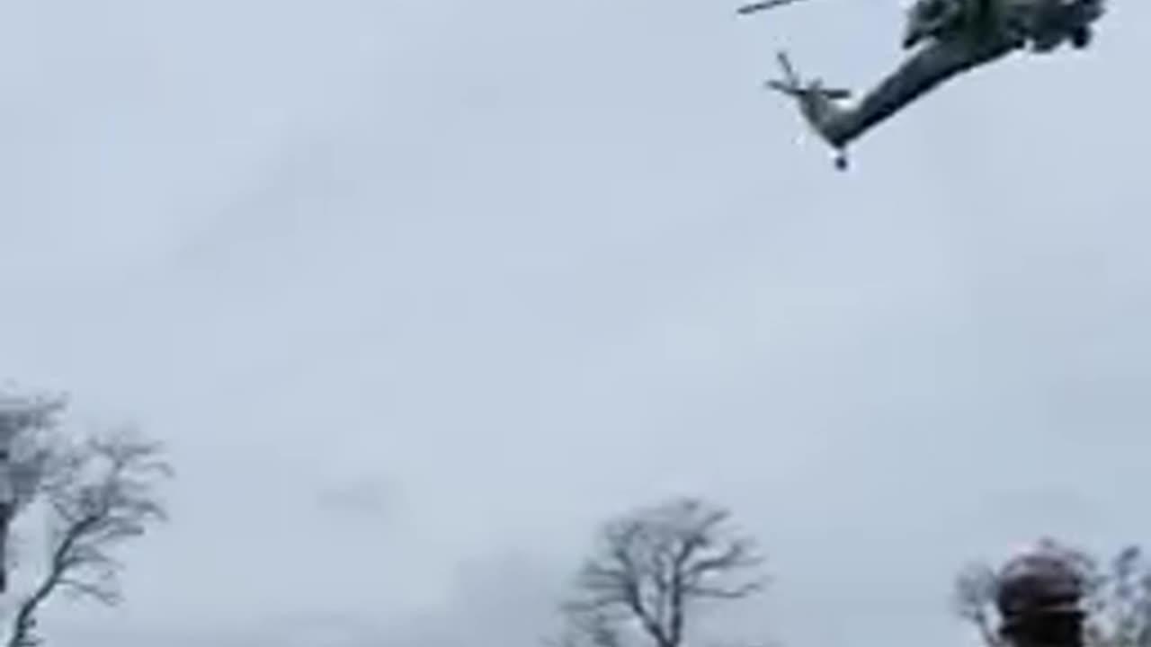 Russian Helicopters drifting above Ukraines land.