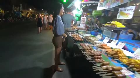 Street Food at Night Market on Koh Chang