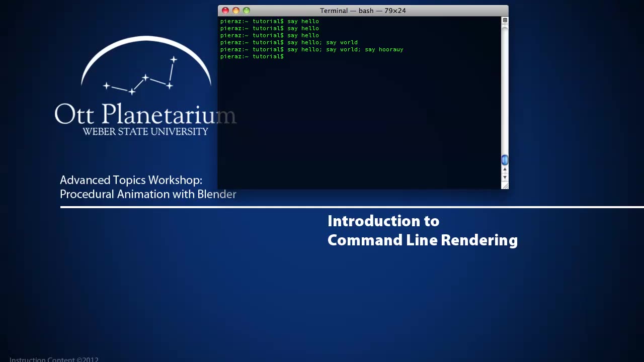 09 Introduction to Command Line Rendering