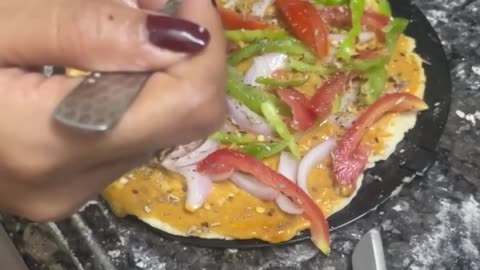 Vegan air fryer pizza