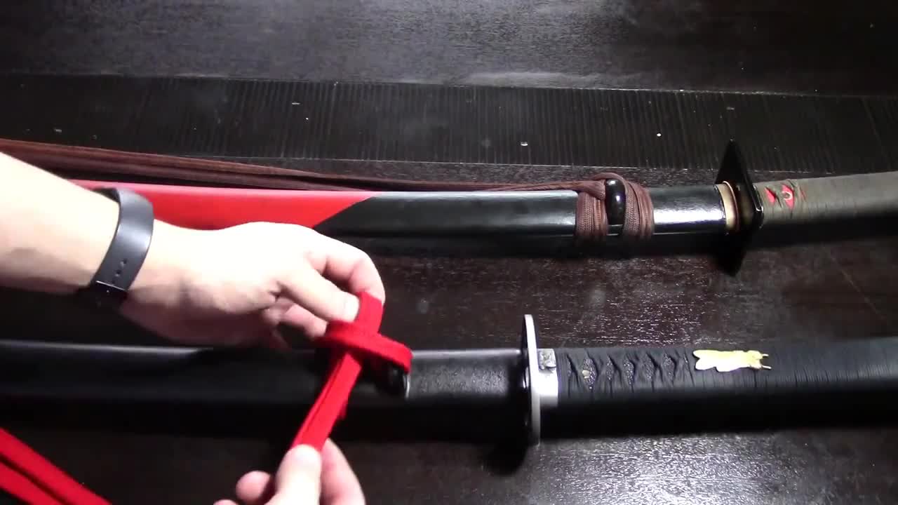 Tying Sageo So That It's Shorter For Use