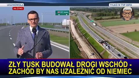 Zły Tusk budował drugi wschód-zachód by nas uzależnić od Niemiec