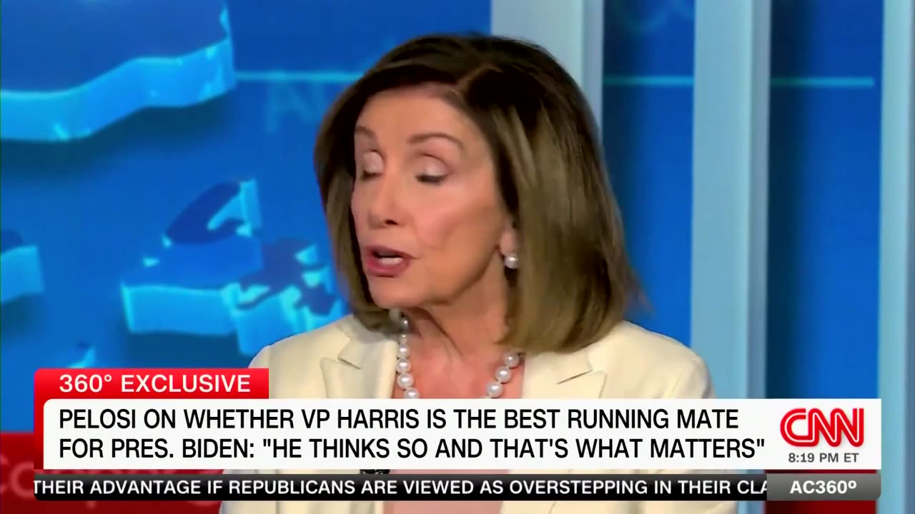 Nancy Pelosi refuses to answer whether Kamala Harris is the best running mate for Joe Biden.