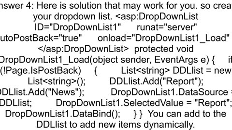 Bind Dropdown with hardcoded values