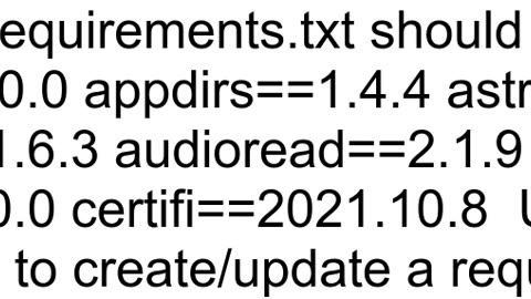 fail to install requirements using quotpip install r requirementstxtquot