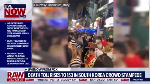 At least 150 dead after crowd stampede at Halloween festivities in South Korea