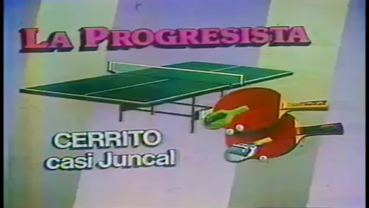 La Progresista - Mesas de Ping Pong - Vieja publicidad uruguaya (1994)