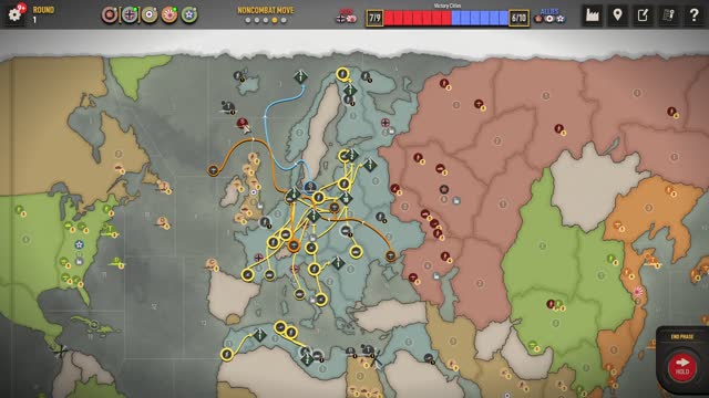 Subscriber challenge, Amund (Allies) V. Me (Axis). Axis and Allies Online 1942.