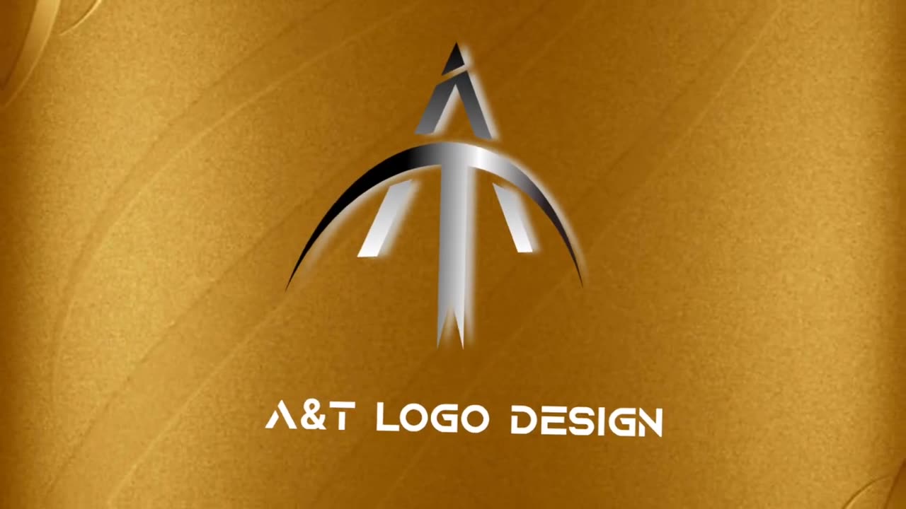 Aand T logo design edited in pixelLab application