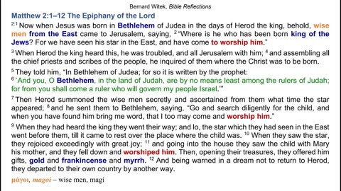 Matthew 2:1–12 The Epiphany of the Lord