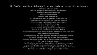 Philippians no5 contentment