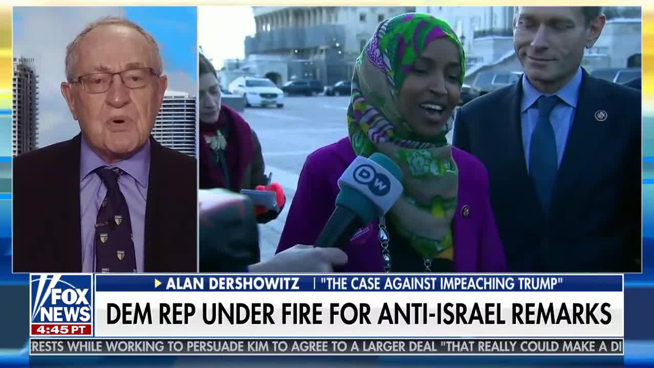 Dershowitz calls out Rep. Omar as anti-American