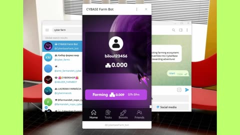 New mining Cyberbase Farm Telegram Bot New mining