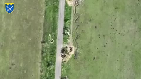 From a height of 250 meters they hit a narrow trench one meter wide