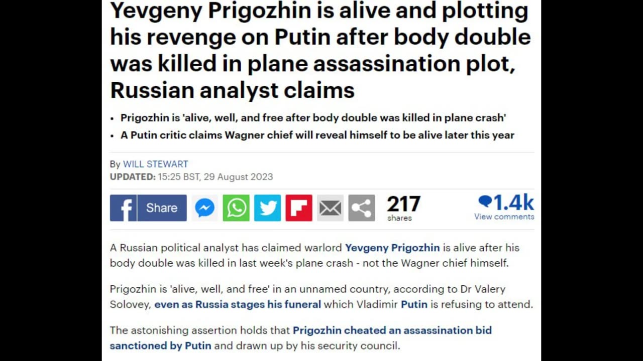 The Daily Mail quite seriously published an article with the main thesis: