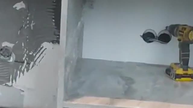 Drilling at the wrong spot in the wall