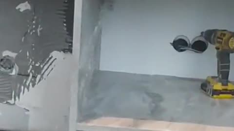 Drilling at the wrong spot in the wall