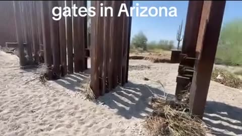Welded open border gates in Arizona