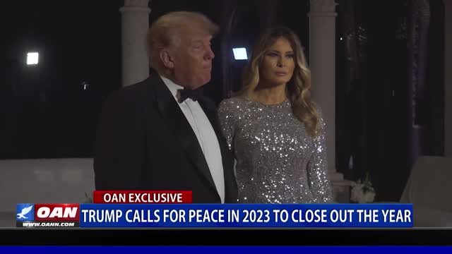 Trump calls for peace in 2023 to close out the year