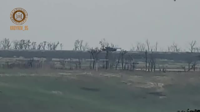 The destruction of a V.S.U. tank by an APC in the vicinity of Soledar.