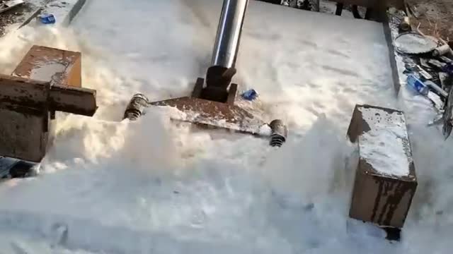 battery destruction under pressure