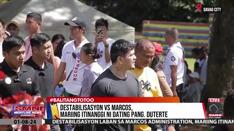 Destabilisasyon vs Marcos. mariing itinanggi ni dating Pang. Duterte