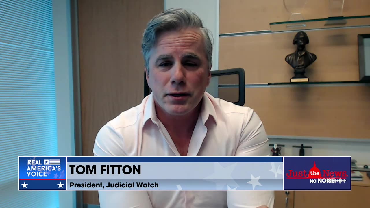 Tom Fitton says he 'shouldn't be punished' for doing his job