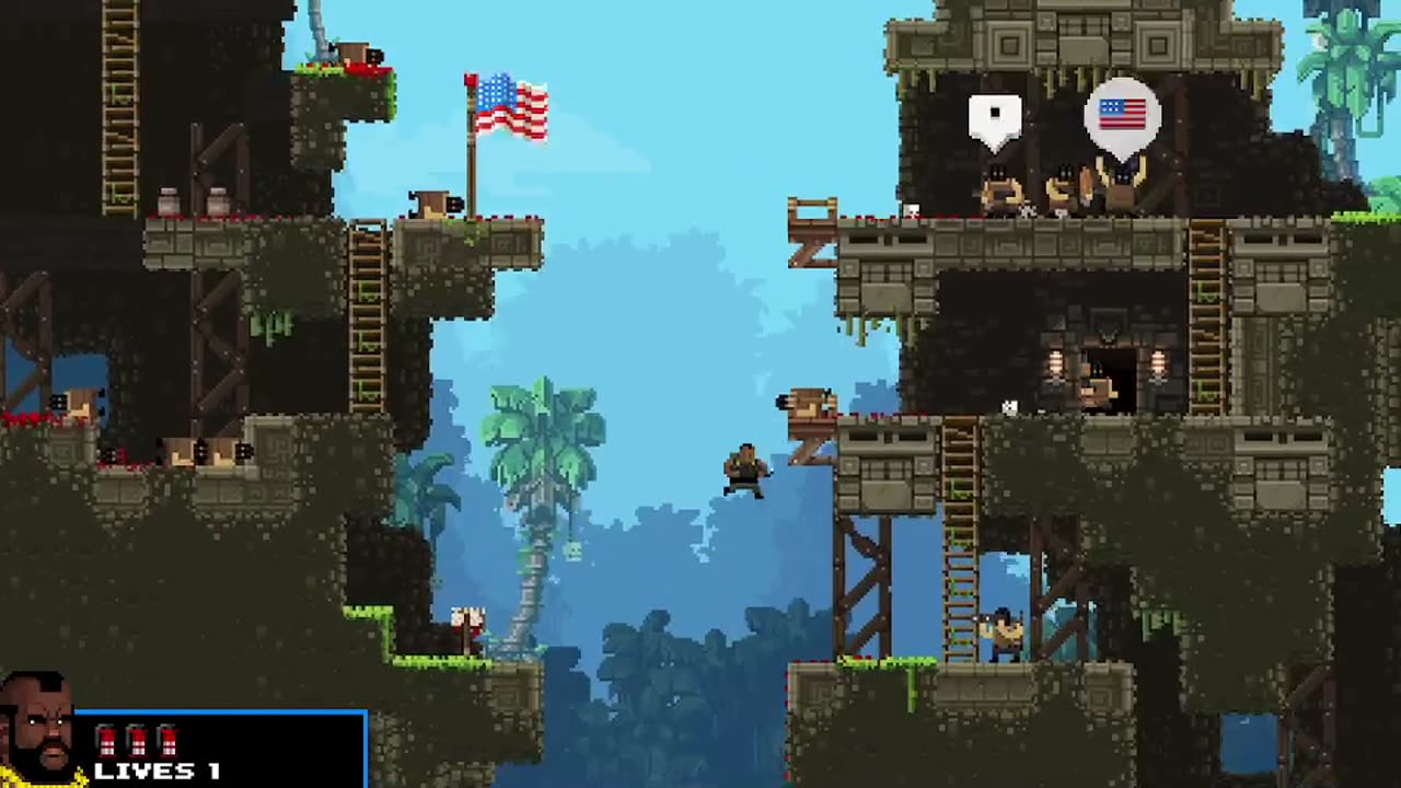 playing some broforce