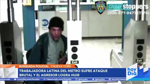 Una trabajadora latina del metro sufre una brutal agresión | Noticias Telemundo