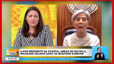 llang residente sa coastal areasng Maynila, maagang inilikas dahil sa bagyong Karding