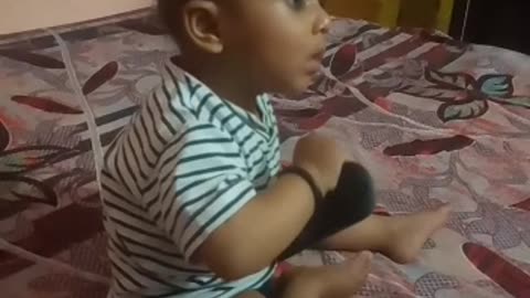 VIRAJ WATCHING TV||