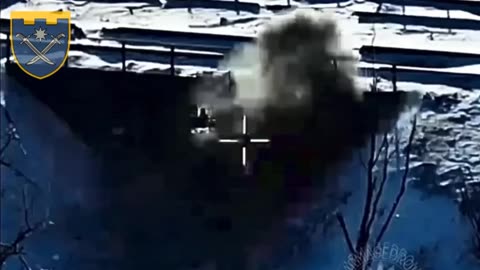 Russians Take Cover Underneath Rail Bridge