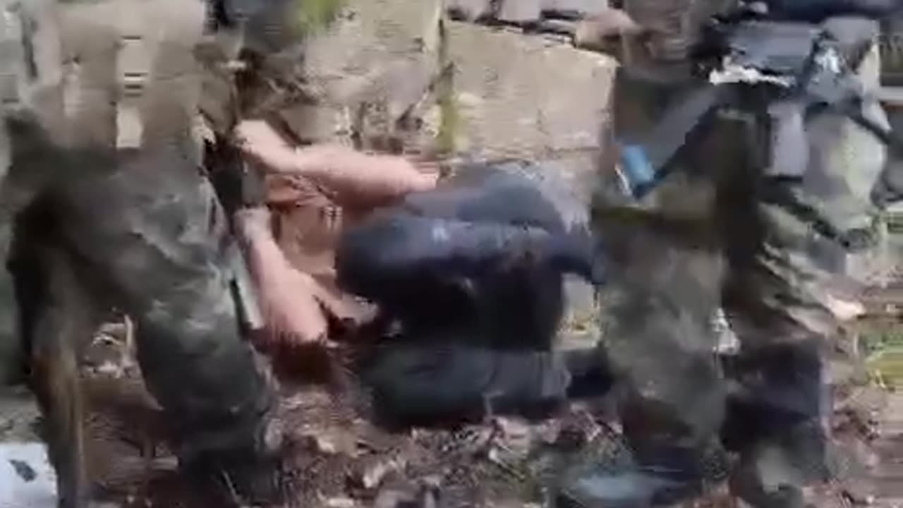 Video of the capture of the terrorist who attacked civilians Crocus Hall at the Bryansk forest.