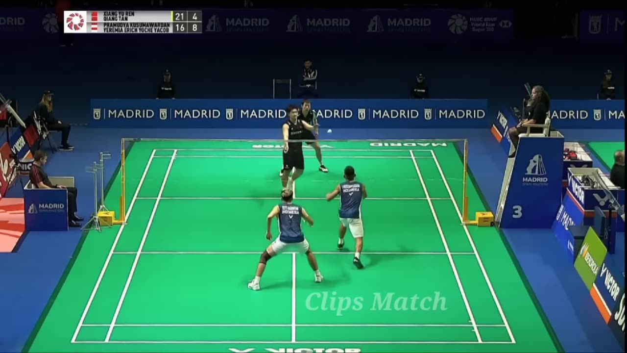 highlights - Pramudya Kusuma Wardana/ Yeremia Rambitan vs Ren Xiang Yu/ Tan Qiang - Spain masters 2023