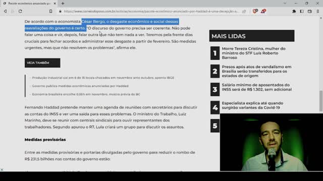 PACOTÃO DO DESESPERO ECONÔMICO - HADDAD/LULA