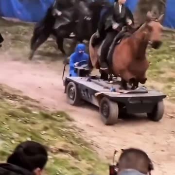 映画撮影の舞台裏。